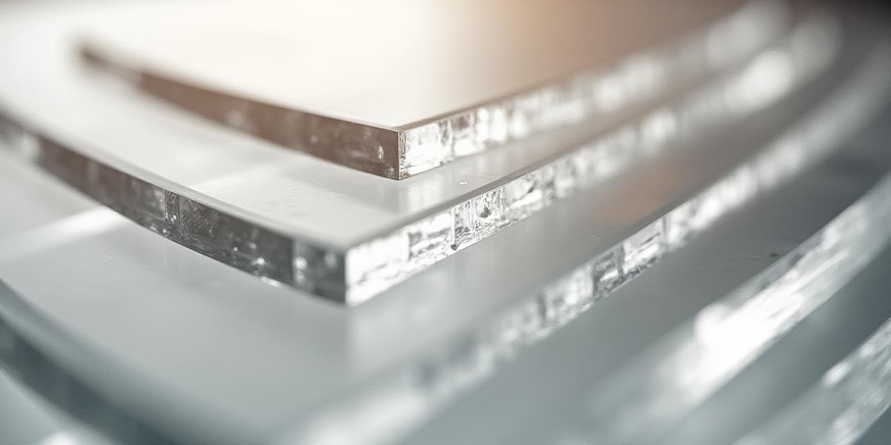Abstraktes Bild einer klaren Glasstruktur als Symbol für Transparenz
